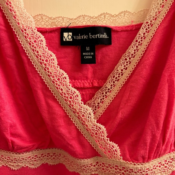 Vintage Y2k Valerie Bertinelli Women’s Medium Pink Slip Tank Lace Sleeveless - Picture 4 of 5